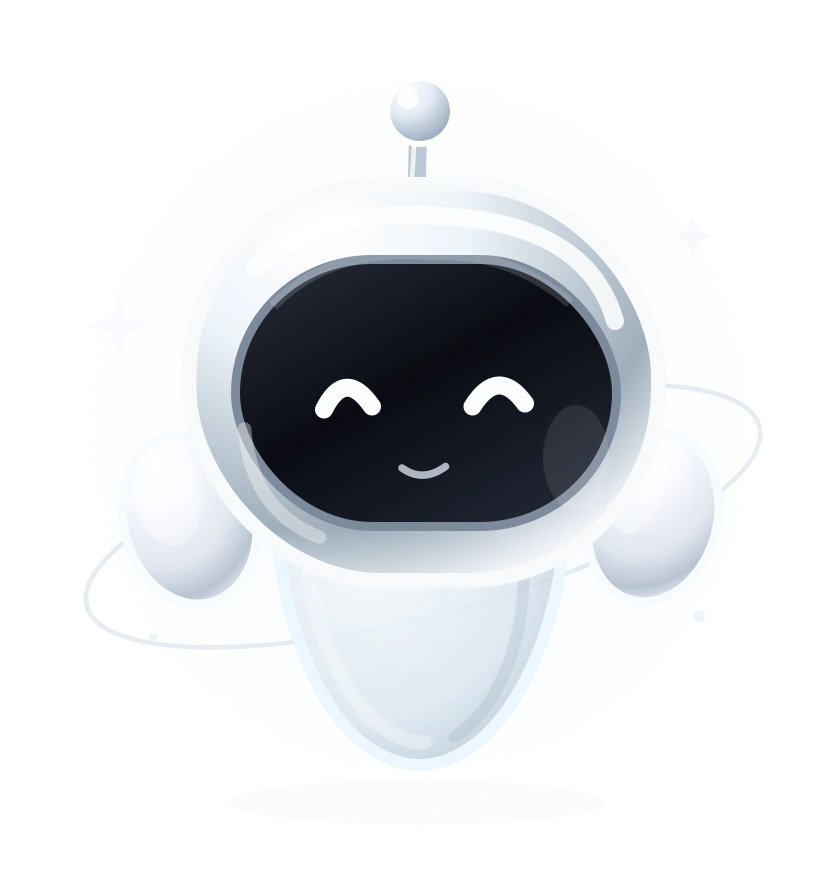 Glex AI floating assistant mascot